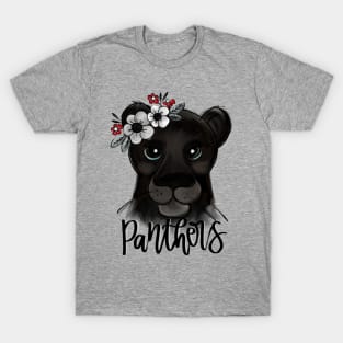 Panther with Floral Crown T-Shirt